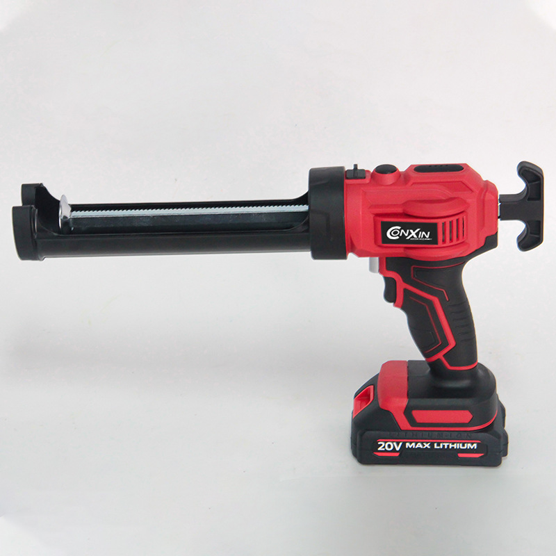 300ml Silicone Rubber Red Electric Glue Gun with One Charger and One Lithium Battery (European standard)