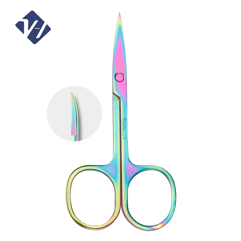 Cheap Wholesale Stainless Steel Eyebrow Spring Beauty Nose Hair Scissor Kit