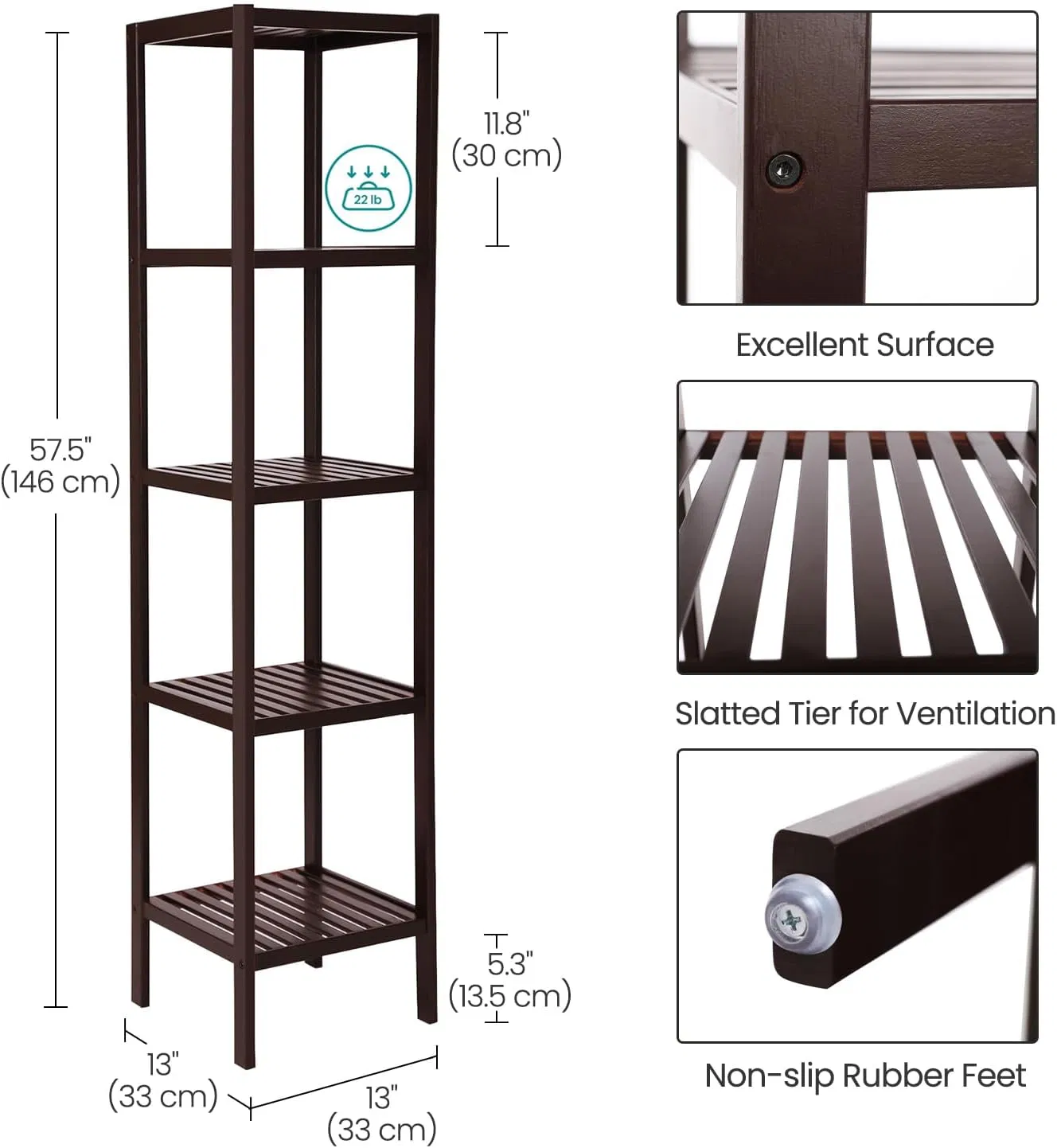 Bamboo Modern Creative Living Room Balcony Potted Plant Bathroom Corner Bamboo Shelf