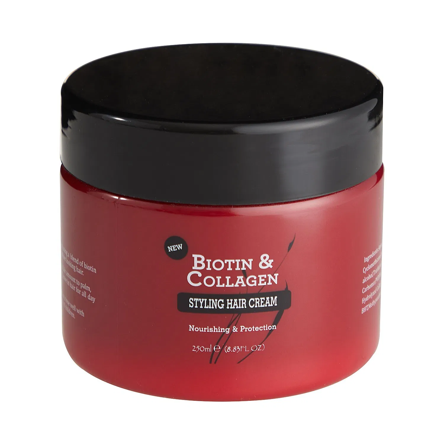 Biotin & Collagen Hair Care Cream Private Label for African Hair Styling Cream 250ml