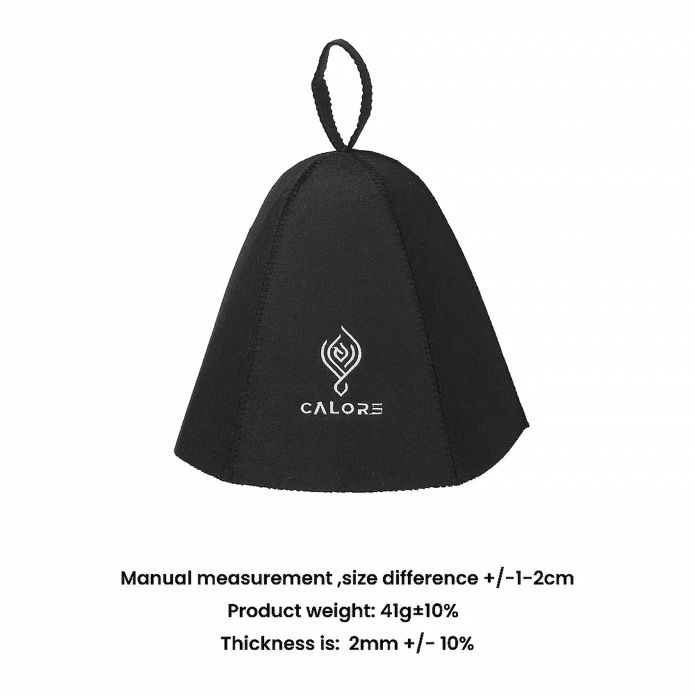 Wool Sauna Hats with Embroidery Logo, Heat-Resistant, Eco-Friendly