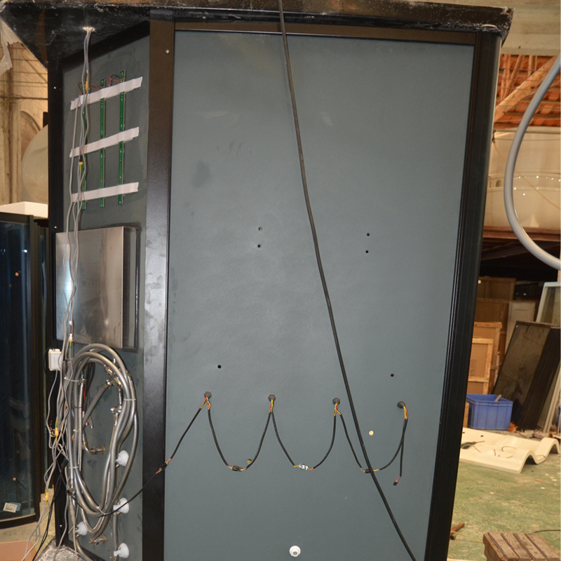 Modern Aluminum Alloy Frame Shower Enclosure Fashion Black Steam Room