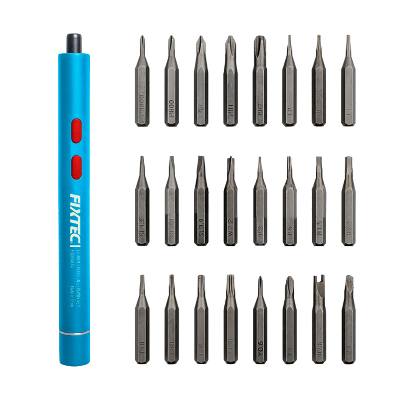 Fixtec 3.6V Li-ion Cordless Screwdriver 20 in 1 Magnetic Bits S2 Screwdriver Precision Kit
