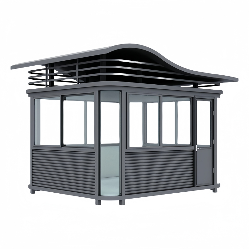 Custom Steel Structure Luxury Modular Mobile Modern Portable Prefab Security Guard Container Houses for Outdoor Prefabricated Booth