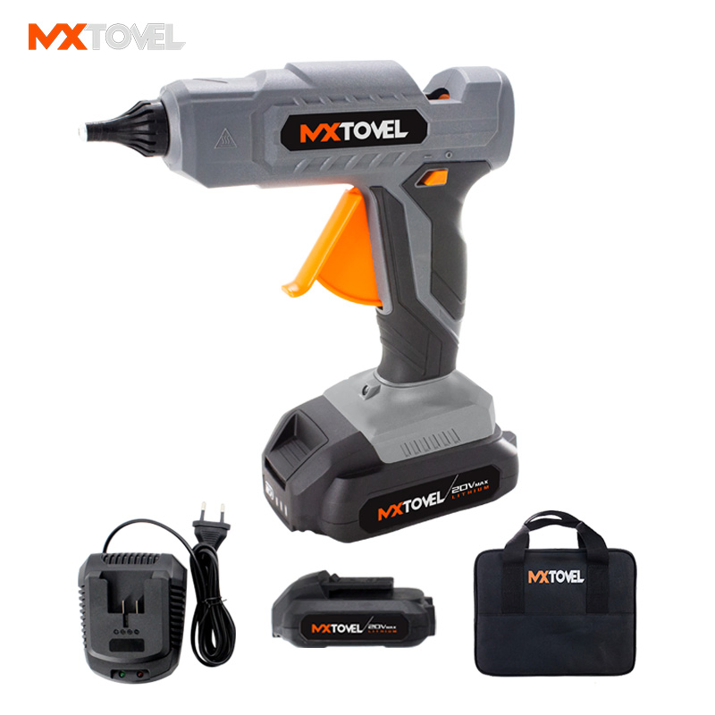 20V Lithium Battery Powered Hot Melt Adhesive Gun for Home Repairing