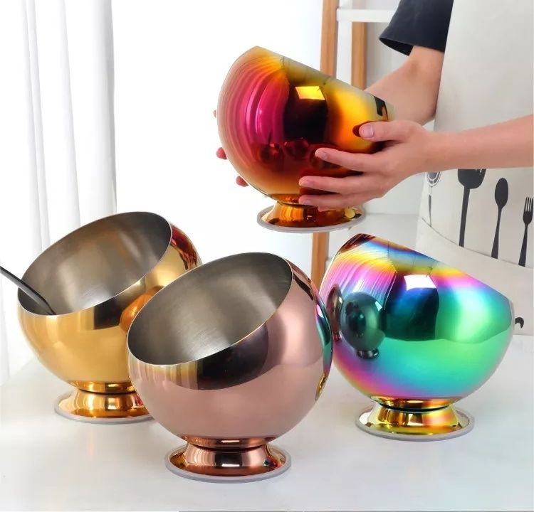 Kitchen Appliance Stainless Steel Oblique Mouth Seasoning Bowl Sauce Dish