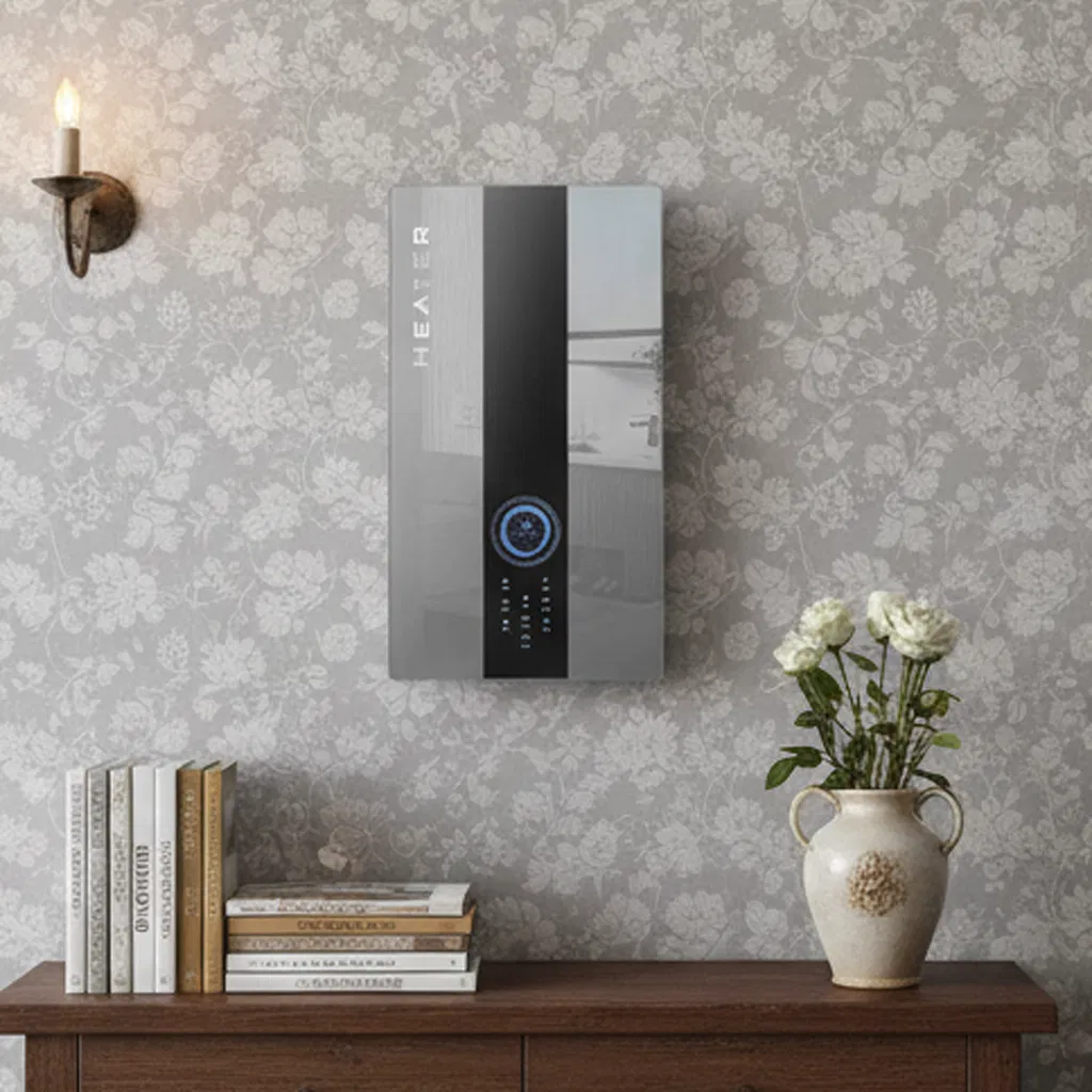 High-Efficiency Gas-Fired Wall-Mounted Boiler with 10m Copper Wire Silver