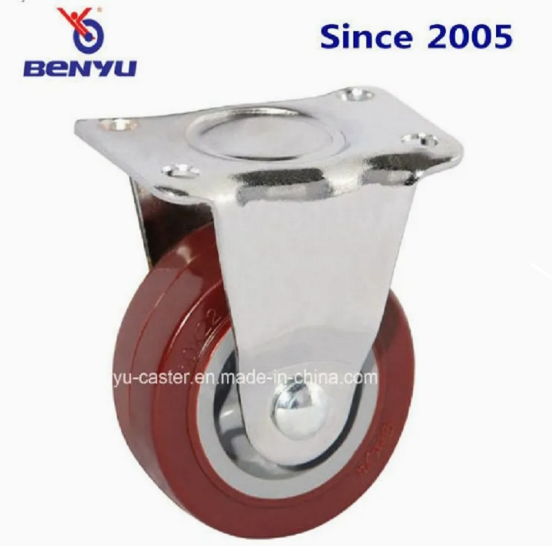 Benyu Caster - Light Duty Industrial Swivel /Rigid /Brake PU Caster and Wheel for Small Carts