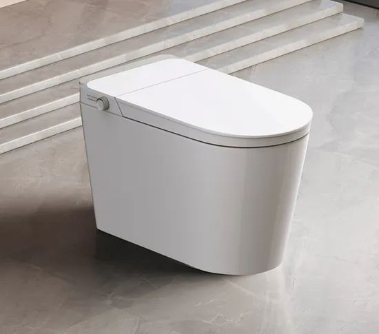 Factory Price Ceramic Elongated Automatic Toilet Flushing Sensor Smart Toilet Wc Intelligent Smart Bidet Toilet