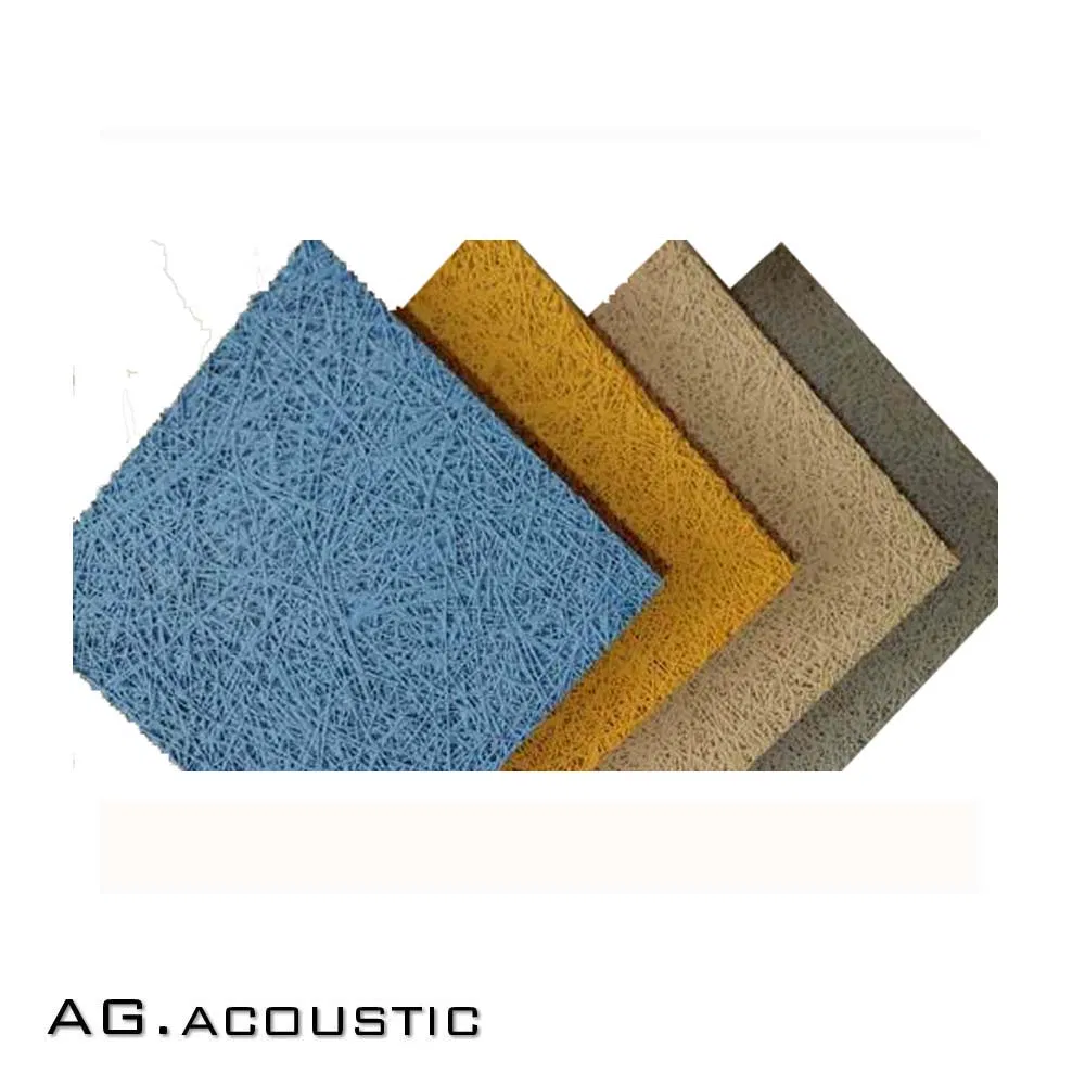 AG. Acoustic Eco Colored Painting Surface Wood Wool Acoustic Wall Ceiling Tiles