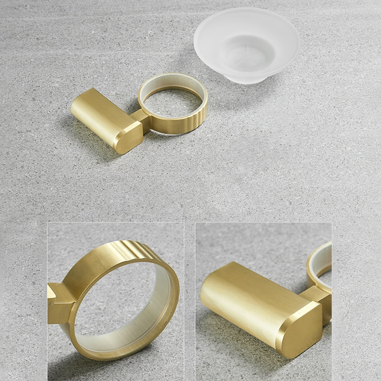 Мыльница настенная Mooco Luxury Gold, алюминий