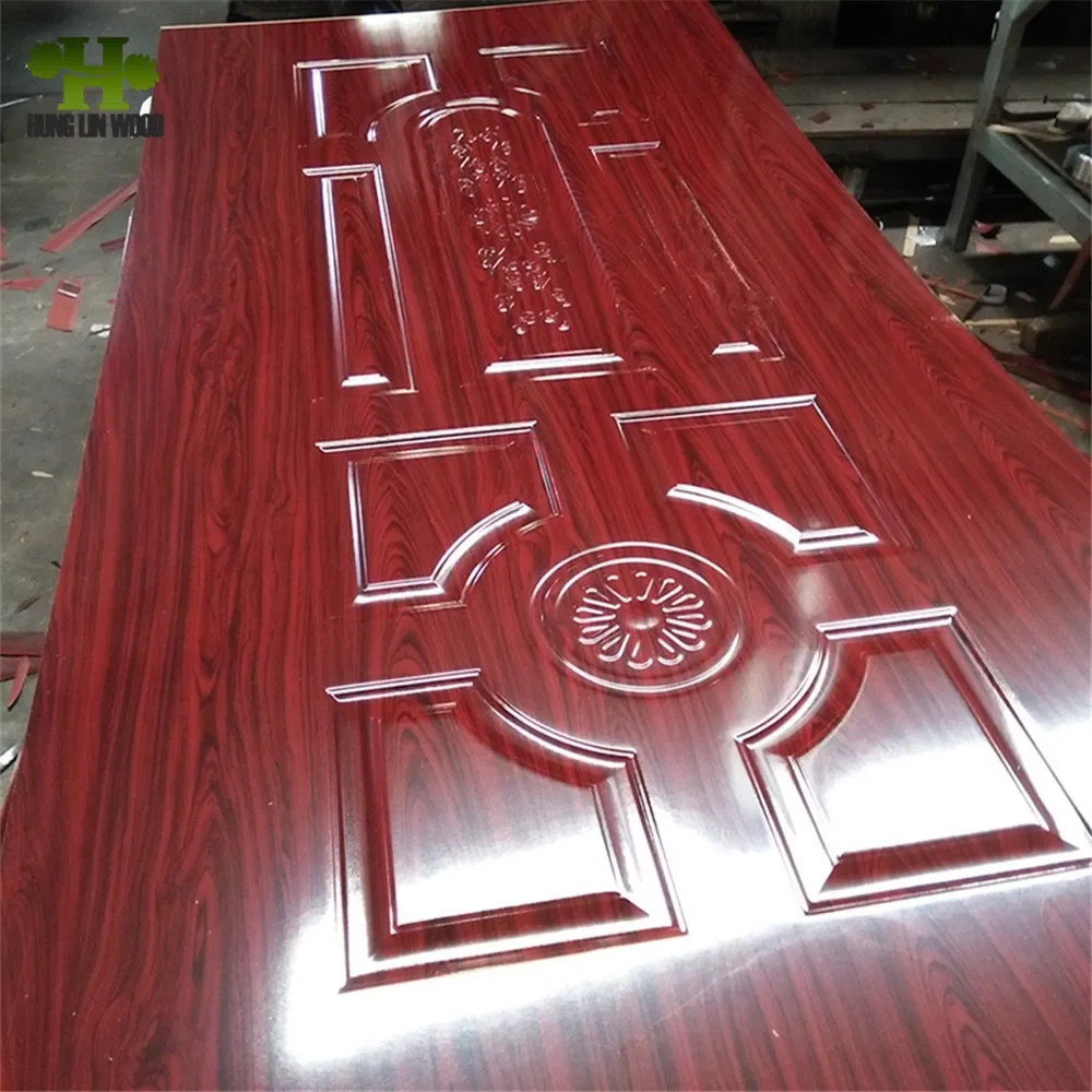 Natual Veneered/Veneer/HDF/MDF/Molded/Moulded/Melamine Laminated/Wooden/White Primer Door Skin Doorskin