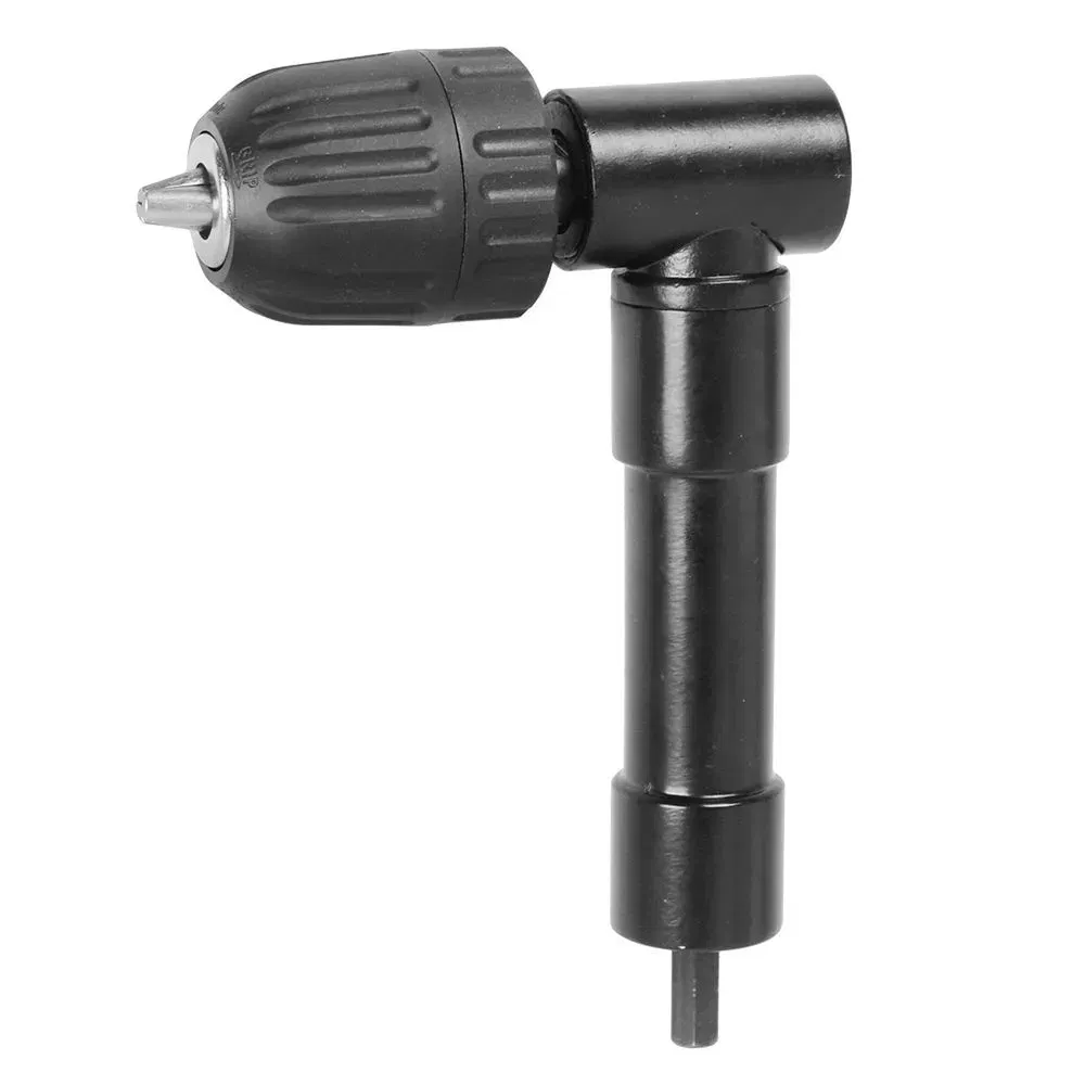 Aluminium Right Angle 90 Degree Angled Drill Attachment Adapter Metal Keyless Chuck