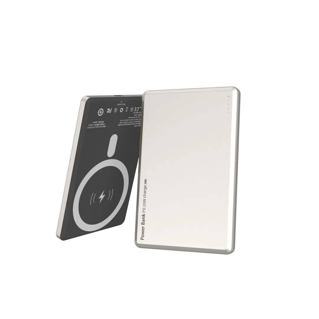 OEM Portable Ultra-Thin Metal Magsafe 15W Magnetic Wireless Power Bank