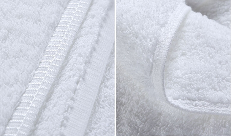 Customized Embroidered Logo Hotel Towel Set for SPA 100% Organic Cotton Terry Luxury Bath Towel White Towels