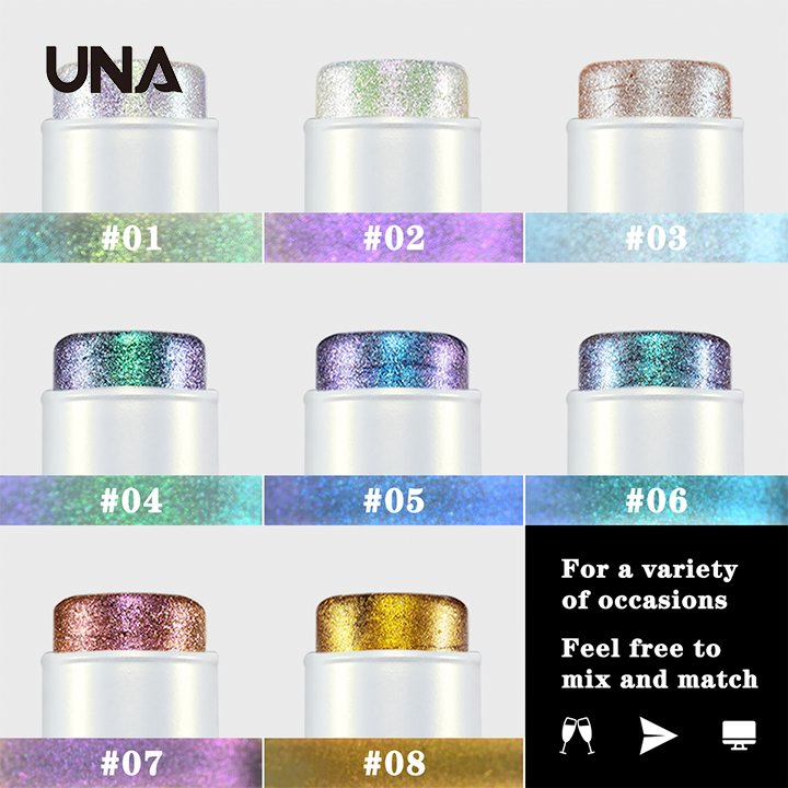 Charm Beauty Face Makeup Contouring Bronzer 8 Colors Waterproof Shimmer Cream Chameleon Highlighter Stick