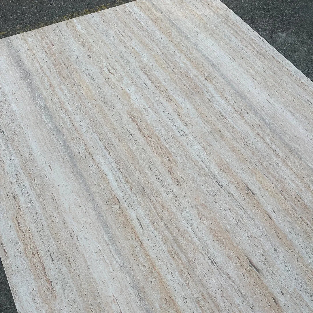 Matte Texture Flexistone Wall Panel Cladding Mcm Travertine Stone Veneer Sheet