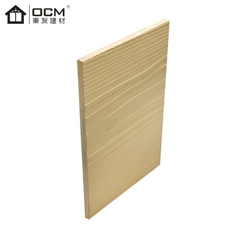 Waterproof Exterior Decorative Wall Panels Wood Texture Wood Grain Cement Siding Fiber Cement Boards