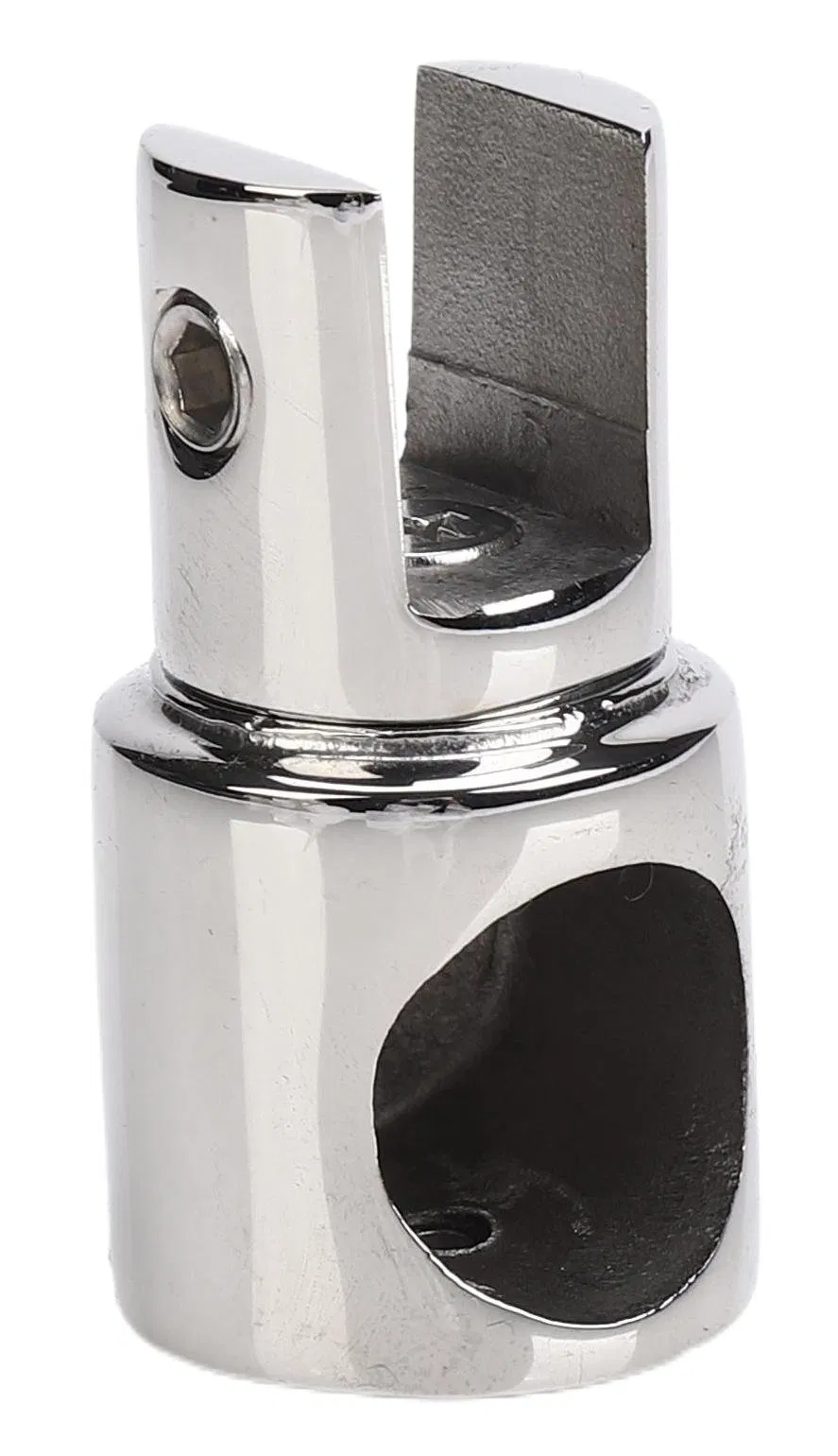 Wholesale Private Label Shower Door Hardware Polished-Stainless-Steel Terminal Pipe-Rack Connector