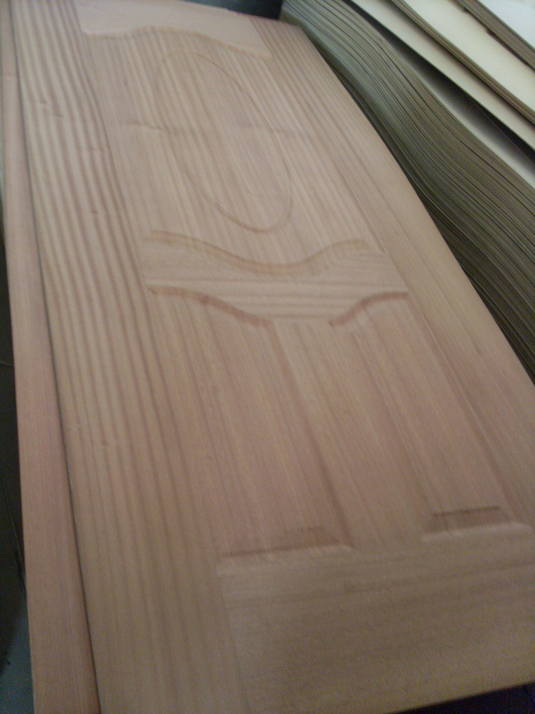 Natural Veneer and Melamine HDF Core Doorskin