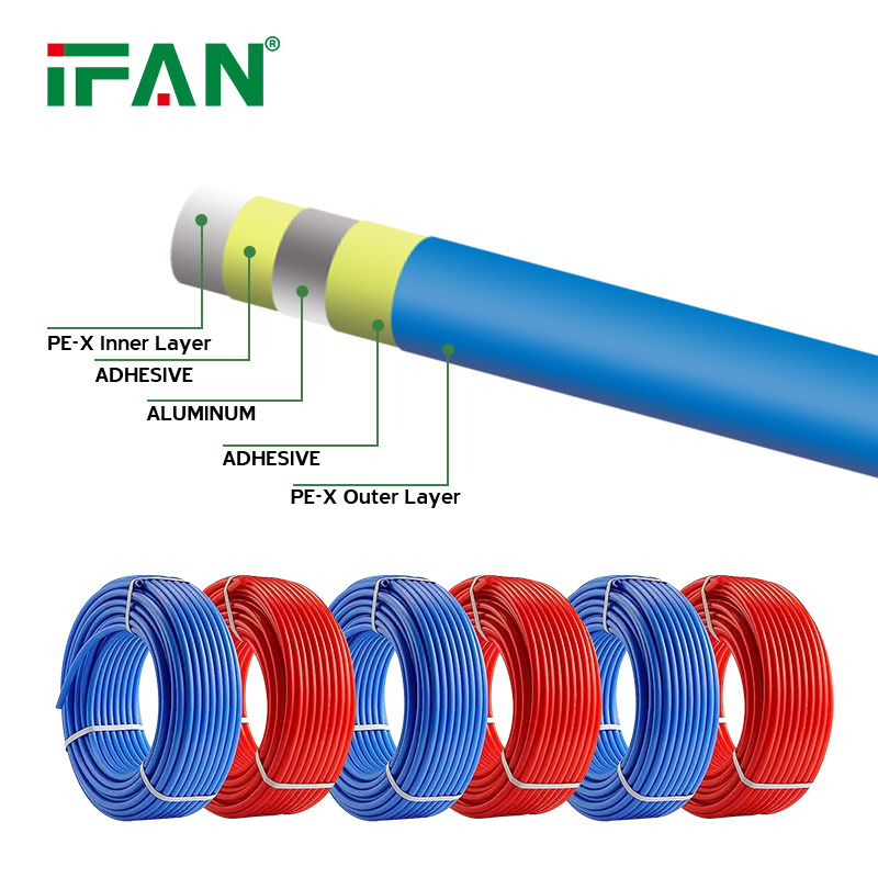 Труба PEX-AL-PEX Ifan 16-32 мм, 5 слоев, все цвета