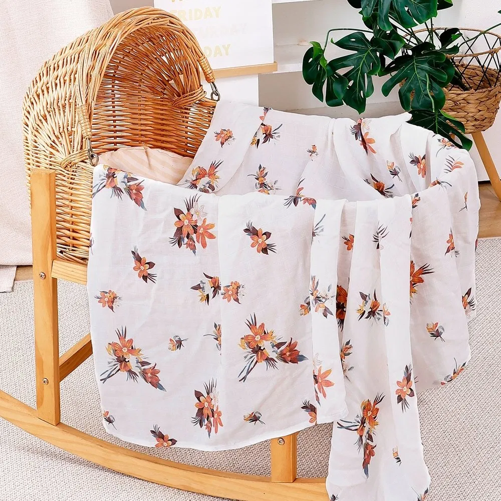 Детское одеяло Happy Flute 120x110 см, хлопок, мультяшный принт