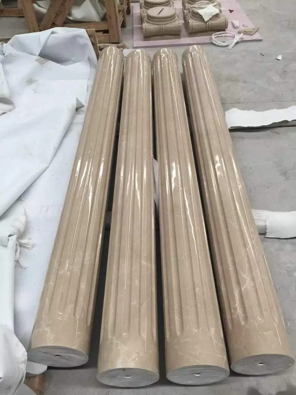 Luxury Carving Marble Fireplace Mantels for Home Decoration