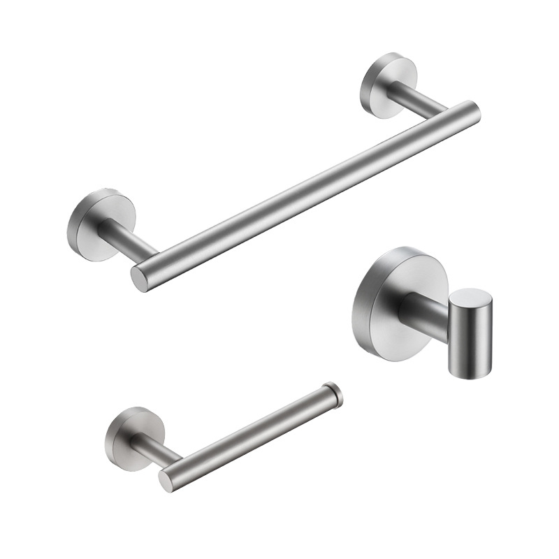 Комплект фурнитуры для ванной серый, 7 предметов