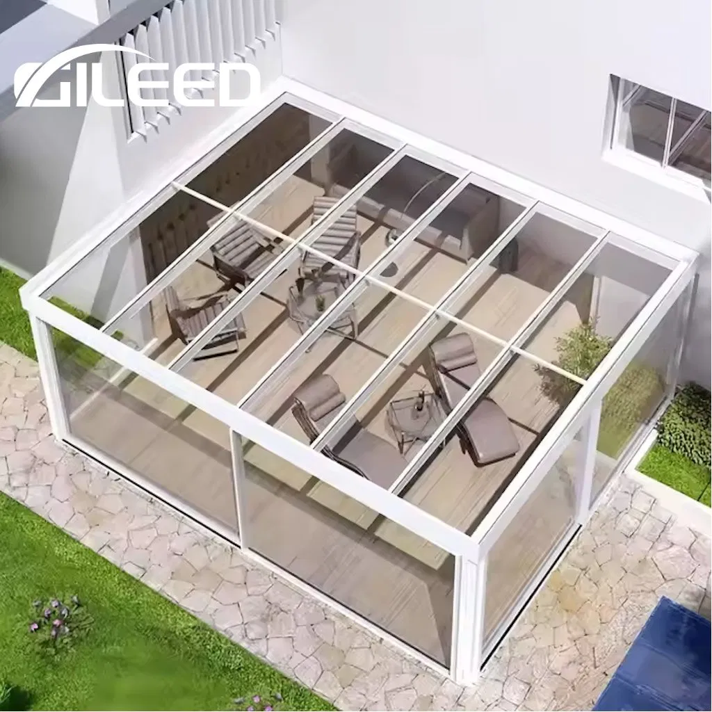 Elegant Aluminum Framed Glass Roof Sunroom for All Seasons