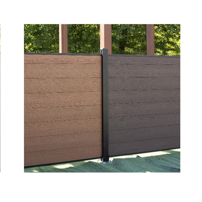 Security Chain Link Galvanized Ornamental Cast Wrought Powder Coated Color Grid Stainless Solid Welded Curved Double Safety Plastic Decorative WPC Fencing