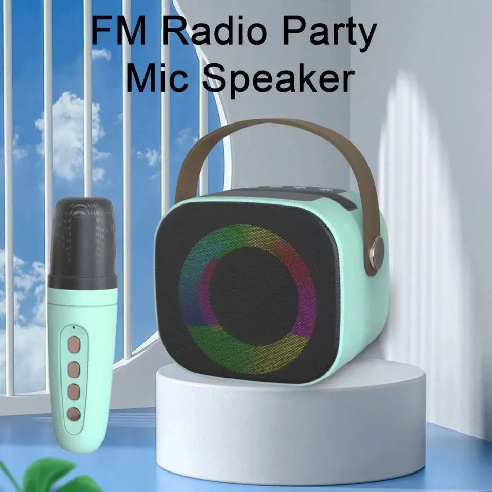 Newest Wireless Portable Bluetooth Mini Karaoke Speaker and Microphone