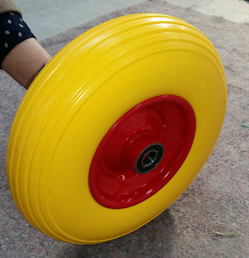 Колесо 3.50-8 и 4.00-8 из пенополиуретана для тачек