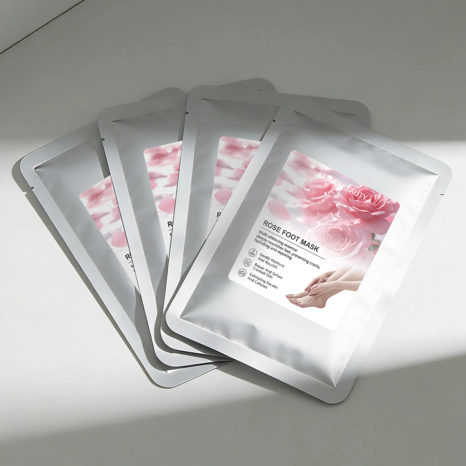 Beauty Cosmetics Whitening Deep Moisturizing Exfoliating Lavender Rose Foot Mask