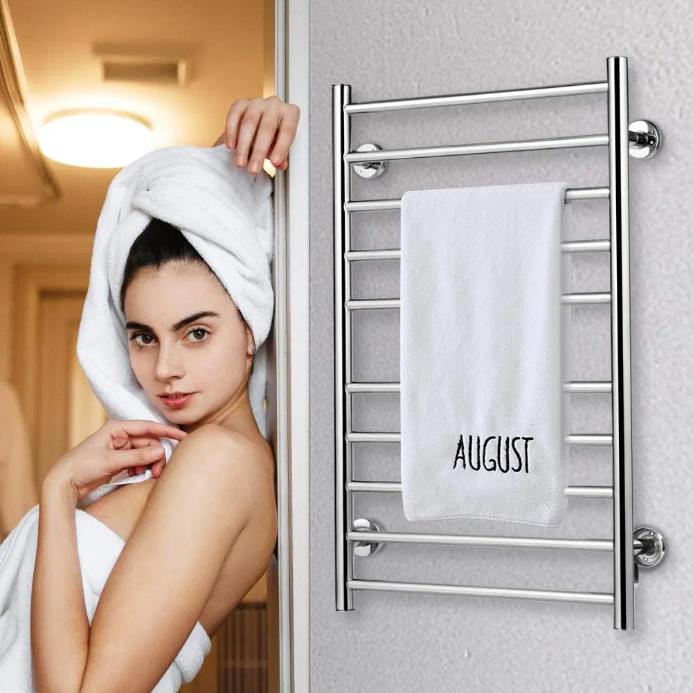 Stainless Steel Hot Towel Rack Bath Towel Heater Brushed Nickel