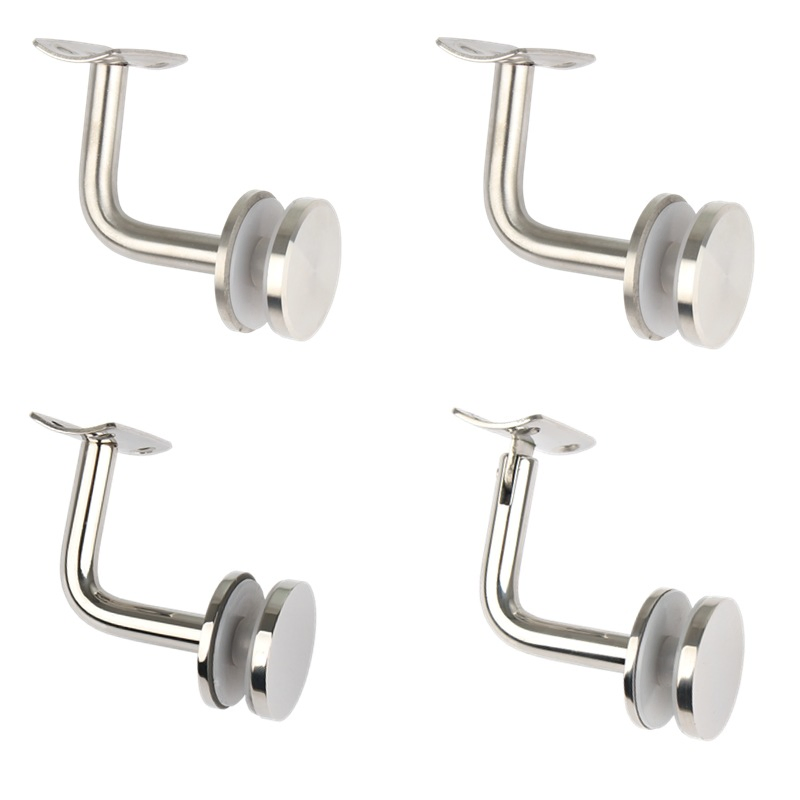 304 Stainless Steel Handrail Bracket on Glass Clamps Balustrade
