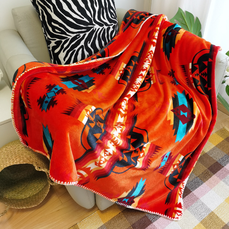 American Sofa Leisure Blanket Double Layer Warm Blanket Car Office Small Blanket