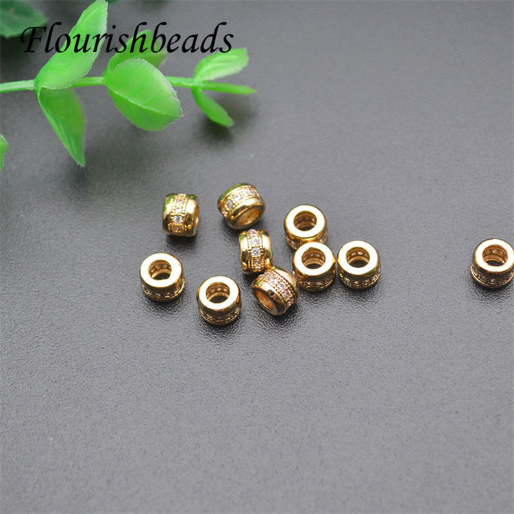 Jewelry Bracelet Accessories Nickel Free Color Remain 18K Gold Plated Beads