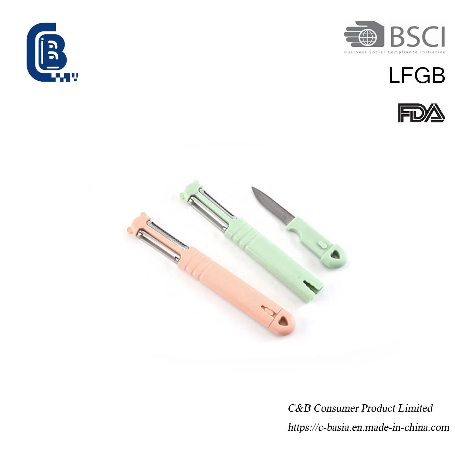 Kitchenware Stainless Steel Multi-Functional Vegetable Fruit Carrot Potato Peeler Set of 3