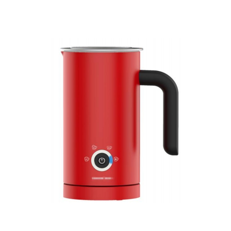 500W Commercial & Home Milk Frother Machine with 4 Functions: Solid/Airy Foam/Hot Milk/Mix Drinks