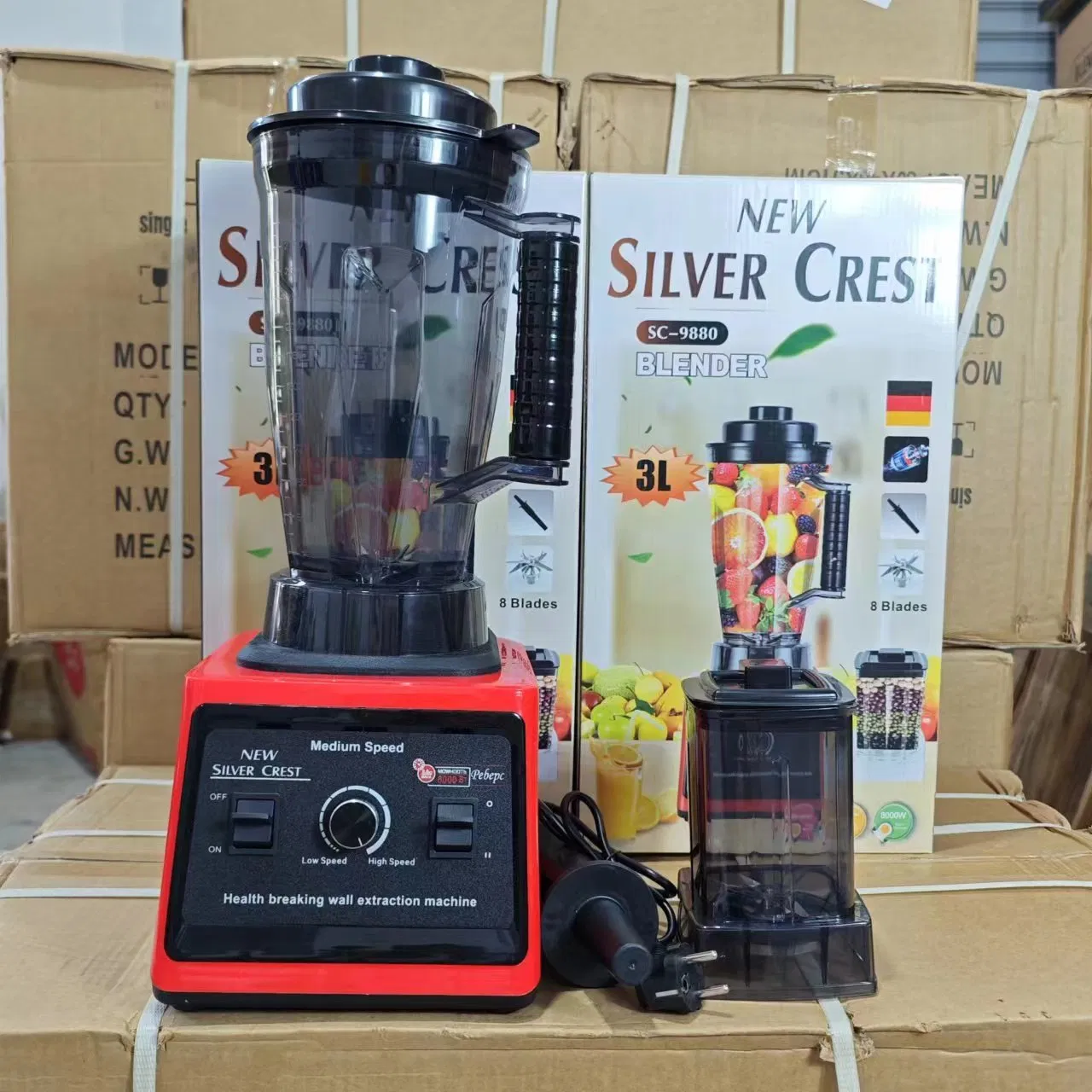 Мощный блендер-соковыжималка 2 в 1, электрический миксер