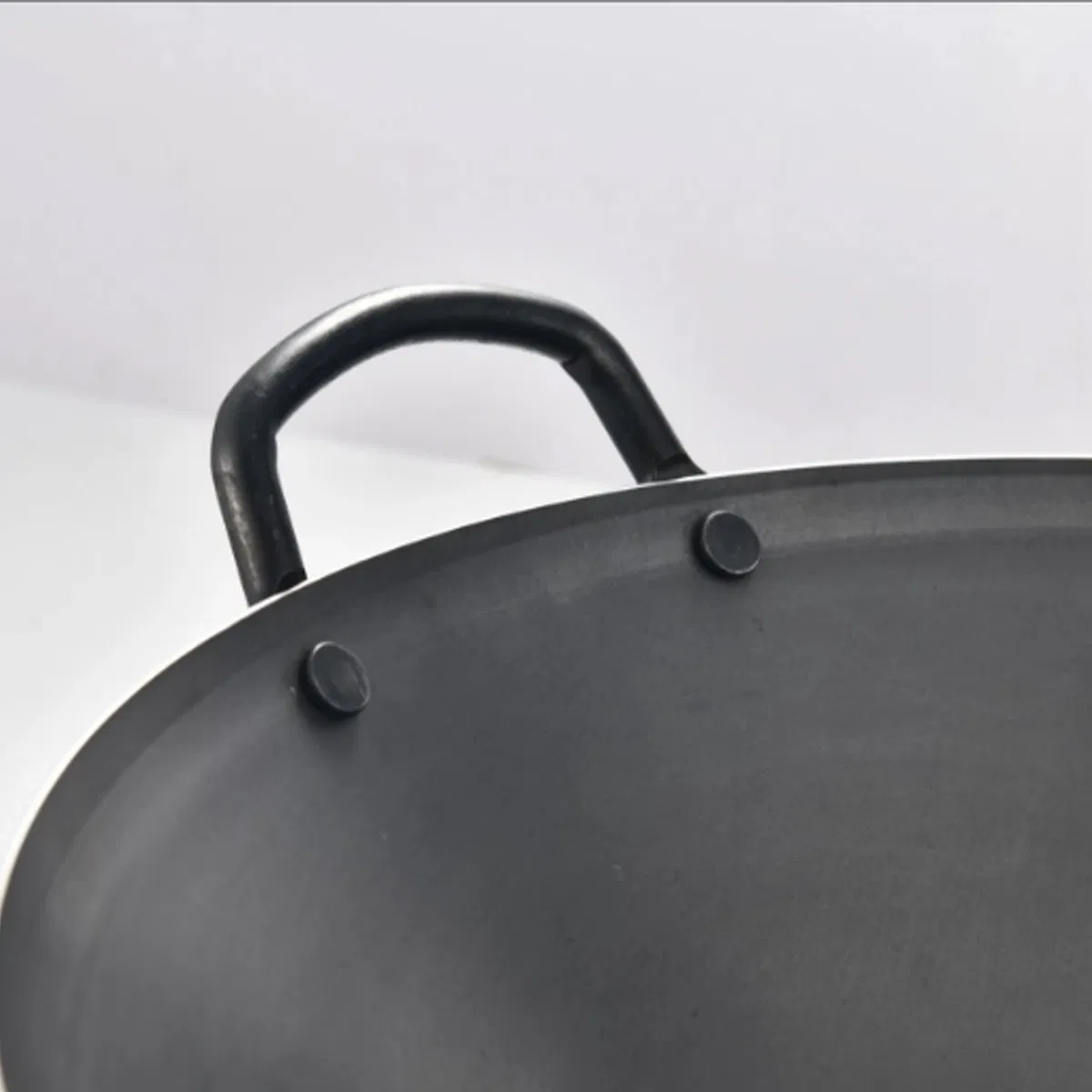 Double-Handled Cast Iron Wok and Frying Pan