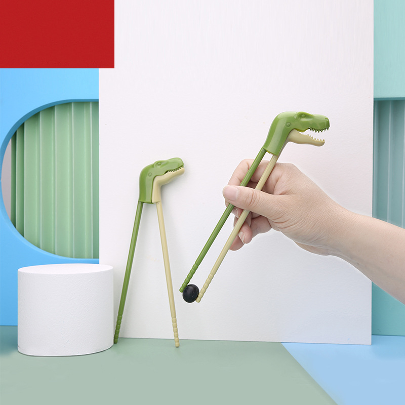 Children's Practice Chopsticks, Baby Eating Training Chopsticks, Cartoon Dinosaur Chopsticks