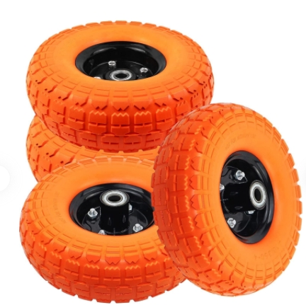 4.10/3.50-4 PU Foam Solid Wheel for Pressure Washer Hand Trolley