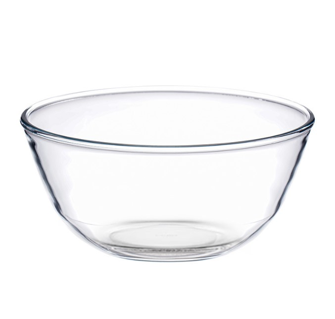 Household Microwave Oven Heat-Resistant Round Thickened Salad Instant Noodle Glass Bowl