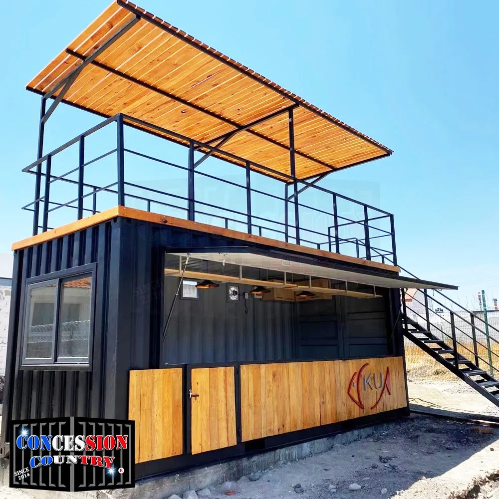 China Prefab Folding Container Coffee Shop Price Expandable Container Restaurant Kiosk Container Cafe Bar for Sale
