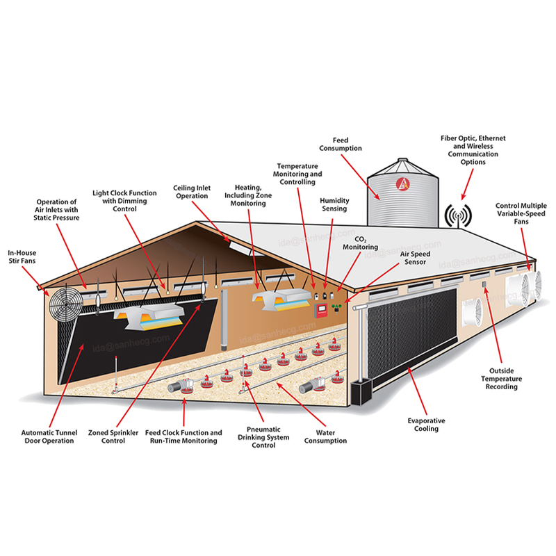 Steel Poultry Farm Shed Design Chicken Breeding House