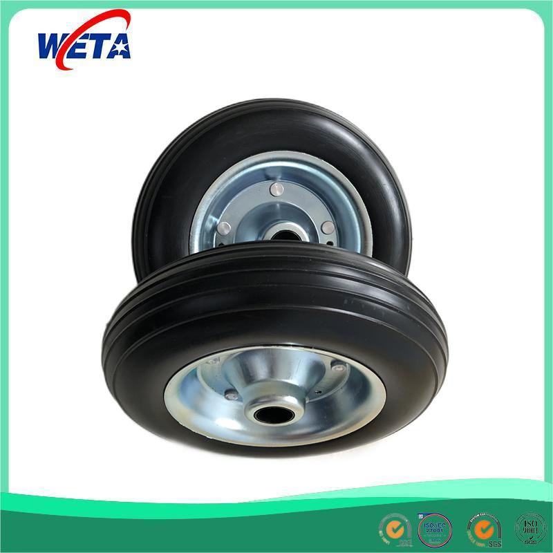 Made in China Metal Rim Puncture Proof PU Foam Rubber Wheel