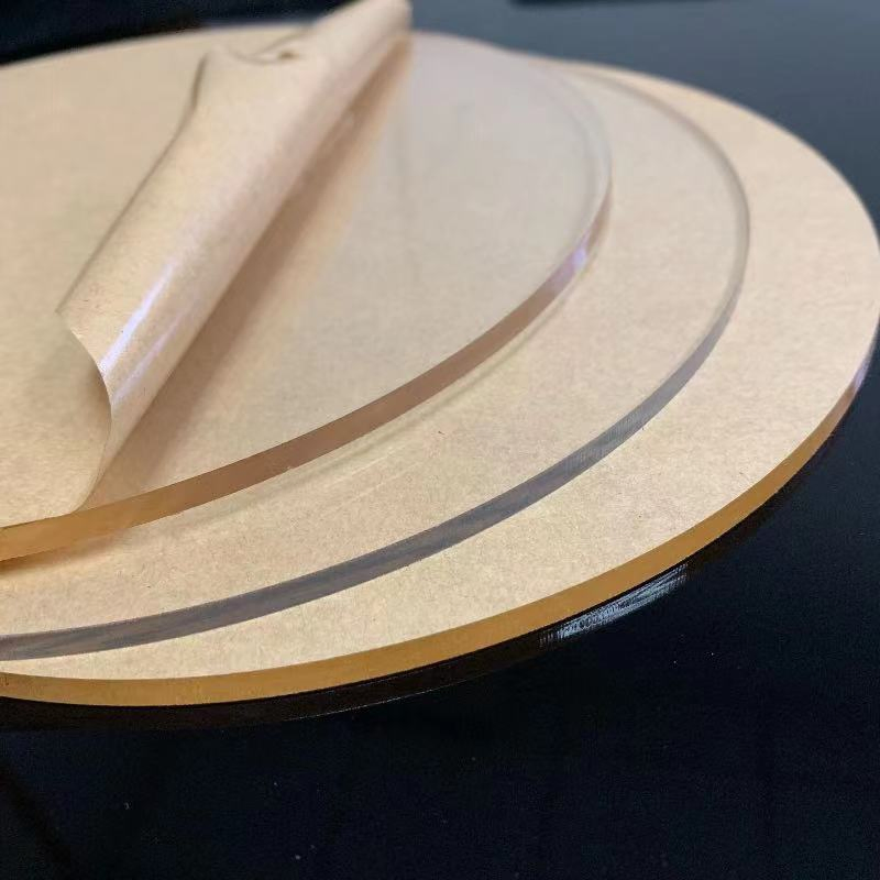 Transparent Round Acrylic Sheet Laser Cutting Engraving Diamond Polishing 1-200mm Thick