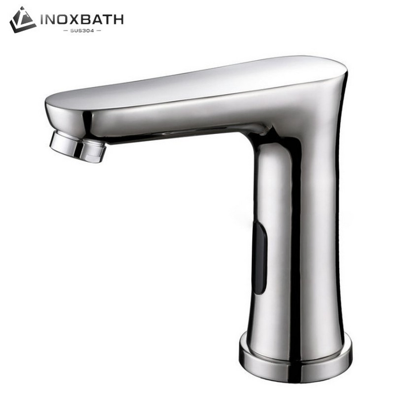 Automatic Touchless Bathroom Sense Water Faucets 304 Stainless Steel Automatic Water Tap