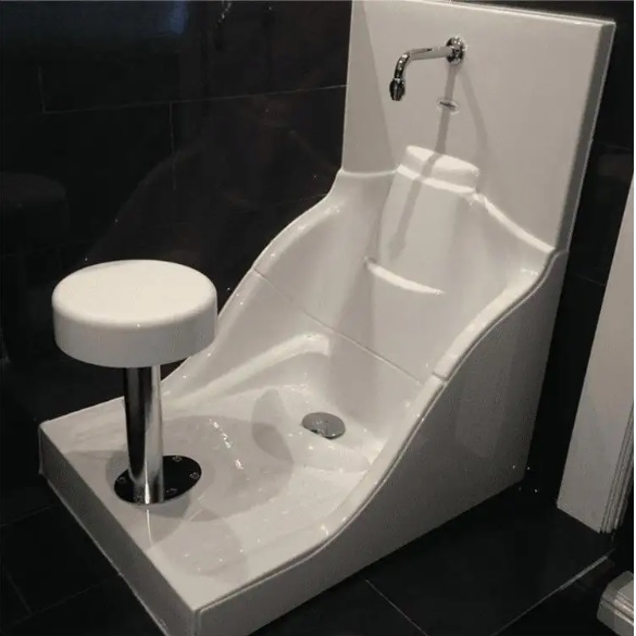 Раковина для вуду WD-10 с табуретом, акриловая
